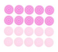 Didiseaon Bandejas De Pegamento Para Pestañas 100 Piezas Pequeñas De Pvc Duraderas Para Extensión De Pestañas Mujer Uso Profesional Maquillaje