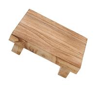 Didiseaon Banqueta De Madera Pequeña Superficie Texturizada Para Decoración De Mesa Soporte Para Macetas y Velas Para Cocina y Hogar