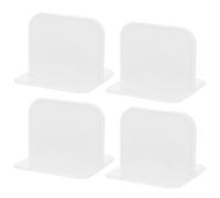 Didiseaon Base de Sujeción Antideslizante para Corral Infantil de Plástico Blanco Clip Adhesivo Reforzado, 4 Piezas para Seguridad y Estabilidad Juego