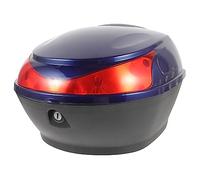 Didiseaon Baúl Trasero para Scooter Resistente Azul Cerradura de Seguridad, Gran Capacidad, Caja de Equipaje para Motocicletas Eléctricas, Uso Urbano y Viajes, Compatible Múltiples Modelos