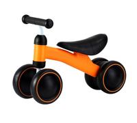 Didiseaon Bicicleta Para Ñiño Sin Pedales y Andador Infantil 4 Ruedas Antideslizantes Color Naranja Para Desarrollo Psicomotor Niño Pequeño