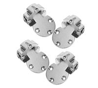 Didiseaon Bisagras Abatibles de Aleación de Zinc para Mesa Plegable, Bisagra Oculta Borde Redondo 90°, Juego de 4 Piezas para Muebles y Armarios de Cocina