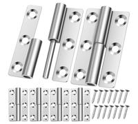 Didiseaon Bisagras para Ventana y Puerta de Acero Inoxidable 304 con Tornillos a Juego, Fácil Instalación y Resistencia Oxidación para Armarios y Claraboyas en Hoteles y Hostales