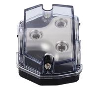 Didiseaon Bloque de Distribución de Energía para Sistema de Audio de Coche Protección de Circuito y Soporte para Fusibles, Compatible Amplificadores y Componentes de Audio