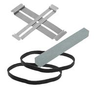 Didiseaon Bloques de Lijado para Diapasón con Piedras de Pulido y Bandas Elásticas Protector Preciso para Mantenimiento de Guitarras Eléctricas y Acústicas para Luthiers