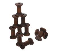 Didiseaon Bobinas de Hilo de Madera Vintage 5 Cm, Carretes Vacíos de Madera Maciza para Manualidades, Costura y Bricolaje, 10 Piezas para Organización y Proyectos Creativos