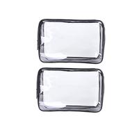 Didiseaon Bolsa De Almacenamiento De PVC 2 Piezas Grande Transparente para Viaje y Maquillaje y para Artículos Diversos y Necesidades De Higiene