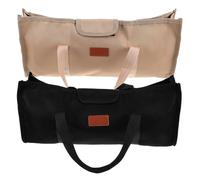 Didiseaon Bolsa de Almacenamiento para Camping de Tela Oxford Tamaño 43 CM Color Camel y Negro para Estacas Cuerdas y Herramientas Portátil y Multifuncional para Actividades al Aire