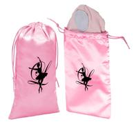 Didiseaon Bolsa De Zapato De Ballet 2 Piezas con Cordón De Satén Ligera Compacta para Almacenamiento Y Transporte De Zapatos De Baile para Clases De Danza