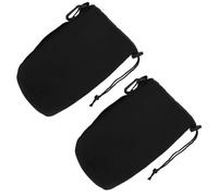 Didiseaon Bolsa Flexible para Lentes de Cámara Diseño Ajustable y Neopreno Resistente a Golpes, Tamaño XL, Protección Térmica Adecuado para Fotógrafos Profesionales, 2 Piezas Negras