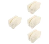 Didiseaon Bolsas De Cosméticos Bolsa De Cosméticos De Felpa De 4 Uds Bolsa Blanca De Viaje con Cremallera Dulce Neceser De Dibujos Animados