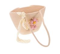 Didiseaon Bolso de Algodón Trenzado Grande para Playa y Viaje Diseño Bucket Elegante Resistente y Bolsa Bandolera de Hombro para Mujeres y Niñas Vacaciones de Verano