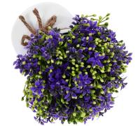 Didiseaon Bonsái Artificial de Orquídea en Maceta, Plástico Púrpura,