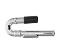 Didiseaon Boquilla de Flauta Travesera Curvada de Metal Niquelado Plateado, Cabezal de Repuesto Resistente y Antioxidante para Instrumento de Viento, Accesorio Manual Práctico para Músicos