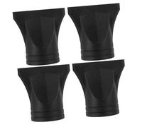 Didiseaon Boquillas Accesorio de Plástico 4 Piezas Negro para Secador de Pelo Adecuado para Boquillas de 4-4.8cm para Mejorar el Rendimiento