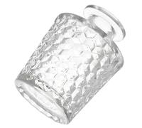 Didiseaon Botella Difusora de Perfume de Vidrio 150ml Diseño Diamante Invertido, Contenedor Difusor Recargable para Aromaterapia y Ambientador Casa, Frasco Difusor Elegante para Hogar