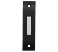 Didiseaon Botón de Timbre de Pared Negro de Plástico, Reemplazo Vintage | Instalación Fácil, Diseño Moderno y Único, Pulsador de Repuesto, Uso en Pared para Timbre Doméstico