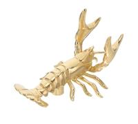 Didiseaon Brass Lobster Drawer Handle Unique Chinese Style Cabinet Pull For Dressers Wardrobes Kitchen Furniture Vintage Decorative Hardware