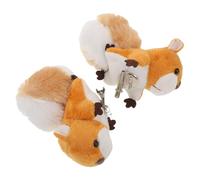 Didiseaon Broche de Ardilla de Peluche 3D 2 Unidades Pin de Solapa para Mujer Accesorio Decorativo para Abrigo y Bufanda Broche Animal Lindo para Ropa y Suéter Adecuado para Moda