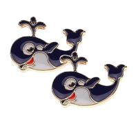 Didiseaon Broche De Cárdigan De Traje y Pinza Para Collar De Mujer, Aleación De Zinc Resistente, Diseño De Fauna Marina Dibujos Animados, 2 Piezas Para Uso Diario y Fiestas, Tamaño Pequeño