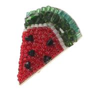 Didiseaon Broche de Sandía de Cristal Pequeño para Mujer, Accesorio Ligero y Resistente para Ropa, Bufandas y Cárdigans, Broche de Frutas de Moda Adecuado para Verano y Regalos Elegantes