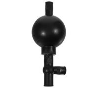 Didiseaon Bulbo Cuantitativo Negro de Silicona para Laboratorio Bola de Succión de Tres Vías, Extracción Precisa y Sencilla para Necesidades Experimentales
