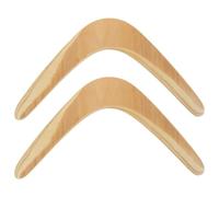 Didiseaon Bumeranes de Madera 2 Piezas Disco Volador para Exteriores Juguete Interesante para Diseño de 2 Hojas V Adecuado para Juegos al Aire Libre Césped