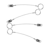 Didiseaon Cable de Acero Inoxidable para Seguridad Náutica con Anillos de Liberación Rápida, Resistente Sal, Máximo Rendimiento, Paquete de 4 Piezas para Tops de Barco