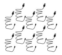 Didiseaon Cable de Carga Magnético para Reloj Inteligente 25-8 MM USB Negro 60 CM 10 Unidades Cargador Rápido Compatible para Oficina Hogar y Viajes Cable de Datos de Absorción