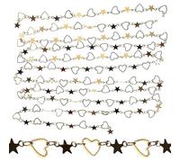 Didiseaon Cadena de Cobre para Hacer Joyas Diy, Cadena de Eslabones para Pulseras y Collares, 1 Metro, Accesorios de Manualidades para Bricolaje, Suministros para Pulsería y Fabricación