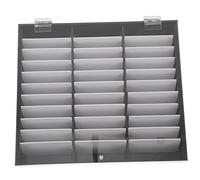 Didiseaon Caja caja de exhibición de arte de uñas vitrina de uñas falsas recipiente transparente espejo de nube titular de puntas de arte de uñas caso de puntas de uñas manicura Acrílico