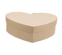 Didiseaon Caja caja de papel de amor vara matraz de corazón difusor decoración de ondas de agua artificial calcomanías de pared de arco tapa storage box box papel kraft Beige
