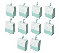 Didiseaon Caja De 10 Piezas Bolso De Mano Mini Bolso Titular De Embalaje Actual Cajas De Recuerdos De Fiesta Cajas Claras Favor Bolsas Cajas De Dulces Transparentes Papel Sky-blue