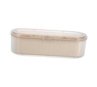 Didiseaon Caja de Almacenamiento de Huevos de Belleza Transparente Tapa Organizador de Compartimentos para Maquillaje Hisopos de Algodón y Cosméticos Tocador