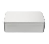 Didiseaon Caja de Hojalata para Galletas Pequeña Mate 180x110x55 Mm Tapa Plana, Caja para Pastelería y Embalaje de Regalos, Latas para Fiesta y Almacenamiento Multipropósito
