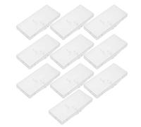 Didiseaon Caja Portátil para 12 Cepillos Interdentales Tapa Abatible Estuche Rectangular Transparente de Plástico a Prueba de Polvo Organizador Compacto para Higiene Dental y Viaje