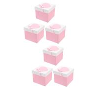 Didiseaon Cajas De 6 Uds Caja De Regalo Con Tapa Cajas Pequeñas Para Cajas De Recuerdos De Fiesta De Boda Cajas De Regalo Nupciales Cajas De Regalo Cuadradas Pequeñas Cajas