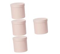 Didiseaon Cajas Redondas Para Flores Caja De 4 Piezas Caja De Ramo De Novia Cajas De De Propuesta De Dama De Honor Box Adornos Para Jardin De Embalaje Organizar Cubo De Flores Redondo