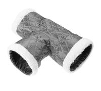 Didiseaon Casa Cama para Mascotas Pequeñas Túnel Triple Cama Cálida de Felpa Gris Nido Cómodo para Hámster Erizo y Cobaya Refugio Compacto para Dormir y Jugar en Interiores y Exteriores