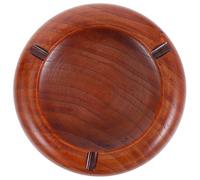 Didiseaon Cenicero de Madera Marrón, Diseño Retro, 1, Ranura Práctica