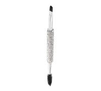 Didiseaon Cepillo Pestañas Doble Punta y Plana Angulada Herramienta de Maquillaje Multifuncional con Acabado de Rhinestone para Aplicación de Máscara y Modelado