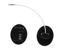 Didiseaon Cerradura sin Taladro para Puerta Frigorífico y Congelador Seguro Multiusos con Adhesivo para Protección Eficaz para Armarios y Electrodomésticos Color Negro Ovalado