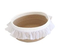 Didiseaon Cesta De Almacenamiento De Brochas De Maquillaje Cestas Resaltador Portalápices Cesta De Maquillaje Cesta De Lavandería Cesta Tejida Redonda Cubos