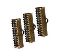 Didiseaon Cierres Metálicos Dorados Extremos de Cinta Chapados y Textura 100 de 2,5cm Color Aleatorio Ideales para Artes y Manualidades Cordones Planos y Encajes