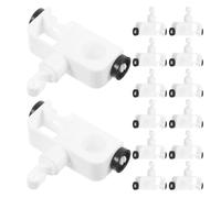 Didiseaon Clips de Reparación para Persianas Verticales 24 Piezas, Soportes y Pestañas de Lamas Blancos, Gancho Robusto y Deslizador Autoalineable para Funcionamiento Suave y Silencioso