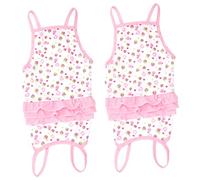 Didiseaon Colección De 2 Piezas De Ropa para Mascotas Vestido para Perro Falda A Rayas Falda para Cachorro para Exposiciones Caninas Y Ocasiones Especiales.