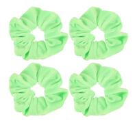 Didiseaon Coleteros Elásticos Fluorescentes Cabello de Mujer 4 Piezas Tamaño Único Flexibles para Cabello Mediano y Largo Deporte Yoga Accesorios Sencillos