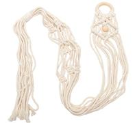 Didiseaon Colgador De Pared De Macramé Para Guitarra y Ukelele Soporte Colgante De Algodón Decoración Creativa Para Instrumentos Musicales 110cm