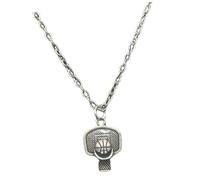 Didiseaon Colgante Baloncesto con Cadena para Hombre Collar Deportivo de Aleación Resistente Diseño Clásico Aro de Baloncesto Joyería para Fans y Jugadores Regalo Duradero y Llamativo