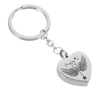 Didiseaon Colgante De Urna para Cenizas De Perro Pequeño Llavero Dije De Corazón Llavero De Adorno para Colgar Llaves Decoración para Llave De Urna Colgante Corazon